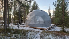 База отдыха «Лапландская деревня» Мурманская область Купольный шатер с панорамными окнами, фото 6_5